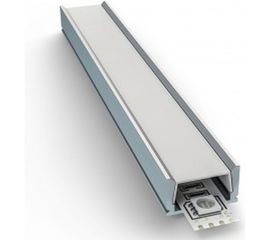 Алюминиевый прямой профиль Apeyron накладной, серебро, 2 м., 3011 08-01 