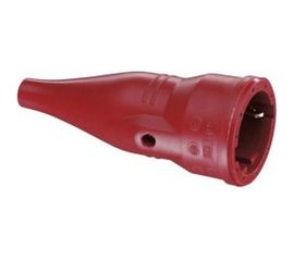 Кабельная резиновая розетка с мультизаземлением, ABL IP44 16A 2P+E 250V, красный 1479040 