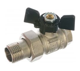Шаровый кран с полусгоном американкой 1/2 бант Bugatti NEW JERSEY 900 9220004 ИС.080993 