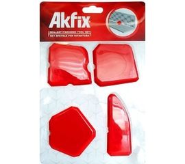 Набор шпателей для выравнивания и затирки герметиков  4 шт. Akfix YBM4 