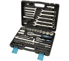 Набор инструмента 82 предмета 1/2" 1/4"DR, CrV AUTOVIRAZH AV-212082 