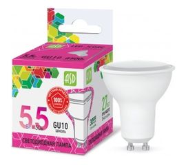 Лампа ASD LED-JCDRC-std 5.5Вт 230В GU10 6500К 495Лм 4690612019161 