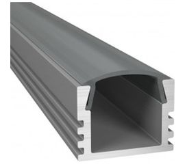 Алюминиевый профиль ArdyLight накладной ALS-1125 anod 2.0 c экраном 50003 