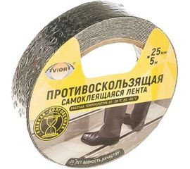 Противоскользящая клейкая лента AVIORA 25ммх5м черная 302-018 