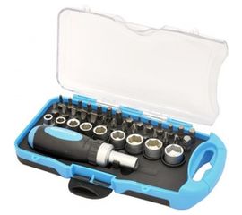 Набор инструмента 38 предметов 1/4DR, CrV AUTOVIRAZH AV-212038 