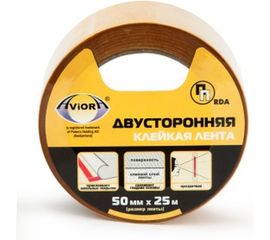 Двусторонняя прозрачная клейкая лента на ПП основе AVIORA 50мм*25м 303-007 