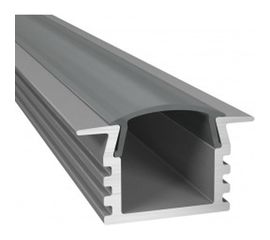 Алюминиевый профиль ArdyLight встраиваемый ALS-1225 anod 2.0 с экраном 50006 