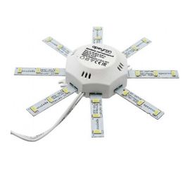 Комплект светодиодных линеек Apeyron Звездочка для настенно-потолочного светильника 220В, 8Вт, 3000К, д.140мм 12-16 