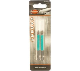 Биты PH2x75мм S2 2шт AV Steel AV-881223 