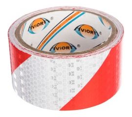 Светоотражающая лента Aviora самоклеящаяся, сигнальная 48мм*5м 302-111 