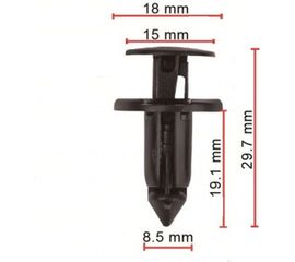 Пистон крепежный 10 шт AVERS 7586730120-10 