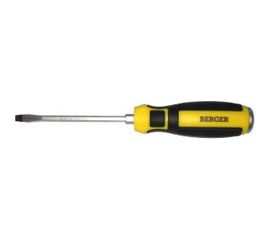 Ударная шлицевая отвертка с шестигранником SL8*200мм Berger BG BG1036 