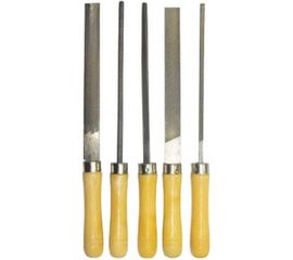 Набор напильников 150мм с деревянной ручкой Biber МАСТЕР 85305 тов-141919 