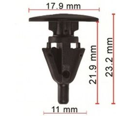 Пистон крепежный 50 шт AVERS 7586730110-50 