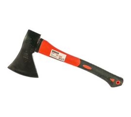 Кованый топор с фибергласовой обрезиненной ручкой 0.8 кг Biber Профи 85122 тов-085216 