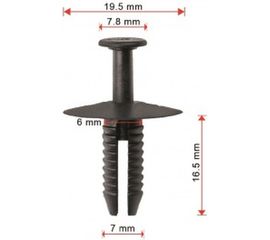 Клипса 10 шт AVERS 51118174185-10 