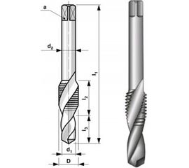 Комбинированный метчик М10, шаг 1,5 мм Bucovice Tools 133100 