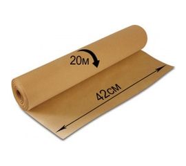 Крафт-бумага в рулоне, 420 мм х 20 м, плотность 78 г/м2, BRAUBERG 440144 