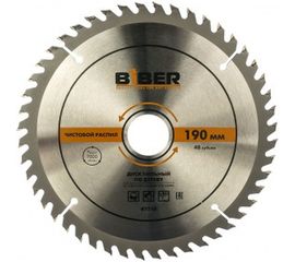 Диск пильный по дереву (190х30/20/16 мм; Z48; чистый рез) Biber 85250 тов-123362 