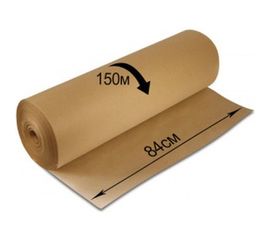 Крафт-бумага в рулоне, 840 мм х 150 м, плотность 78 г/м2, BRAUBERG 440147 