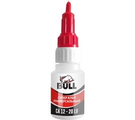 Универсальный супер клей Bull CA12-20LV средней вязкости 20 гр BA145 