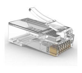 Вилка Cablexpert RJ-45 8P8C LC-PTU-01/100 универсал кат.5e 6мкр со сквозным отверстием 100шт LC-PTU-01/100 