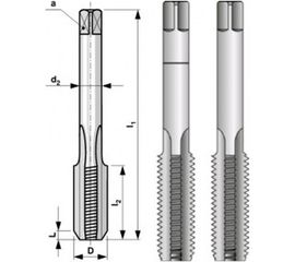 Набор метчиков из 2-х шт. M 2,5 шаг 0.45 мм Bucovice Tools 110025 