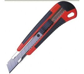 Нож 18 мм, автофиксатор, резиновые вставки + 2 лезвия, блистер, BRAUBERG 230919 