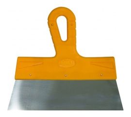 Фасадный шпатель (350 мм, нержавеющая сталь, желтая ручка) Biber МАСТЕР 35178 тов-176005 