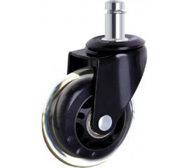 Поворотное колесо Brante D 75 мм на штыре M11 для кресла, силикон 104311 