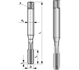 Метчик, машинный DIN 371, HSS M 5х0,8 мм Bucovice Tools 101050 