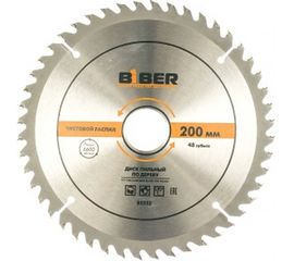 Диск пильный по дереву (200х32/30/20/16 мм; Z48; чистый рез) Biber 85252 тов-123364 