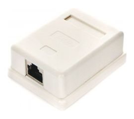 Розетка Cablexpert NAS212 RJ-45 кат.STP 5e внешняя экранированная 1 порт, 110&amp;Krone NAS212 