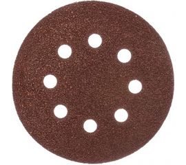 Круг абразивный с перфорацией (5 шт; 125 мм; Р40; Velcro; 8 отв) Biber 70681 тов-165721 