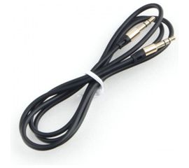 Аудио кабель Cablexpert 3.5 джек/3.5 джек, черный, 1м, блистер CCAB-01-35MM-1MB 