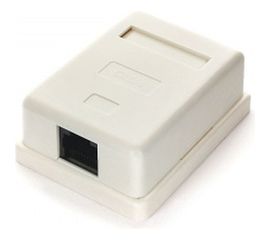 Розетка Cablexpert NA212 RJ-45 кат.5e внешняя 1 порт, 110&amp;Krone NA212 