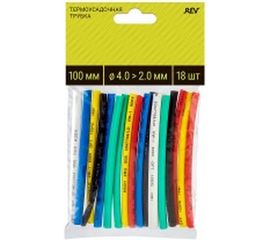 Набор термоизоляции для проводов duwi Ф трубки до/после усадки 4/2 мм, 18 шт. 28661 5 