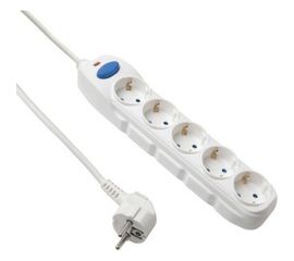 Сетевой удлинитель с выключателем, с заземлением и с защитой от детей 5 м Electraline 62169 