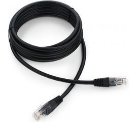 Патч-корд Cablexpert UTP PP12-3M/BK 5e, 3м, литой, многожильный чёрный PP12-3M/BK 