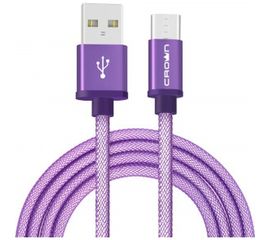 Кабель CROWN USB - USB Type-C CMCU-3072C violet CM000002126 