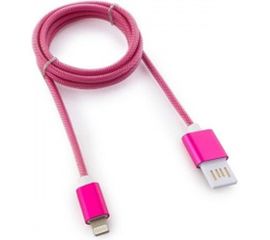Кабель Cablexpert USB 2.0 AM/Lightning 8P, 1м, мультиразъем USB A, розовый металлик CCB-ApUSBr1m 