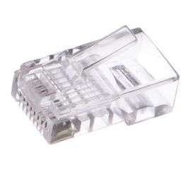 Вилка Cablexpert RJ-45 8P8C LC-PTU-01/10 универсал кат.5e. 6 мкр со сквозным отверстием 10шт LC-PTU-01/10 