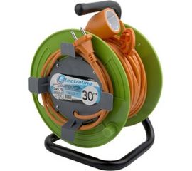 Удлинитель на катушке для газонокосилок и переносного инструмента 30м Electraline 49053 