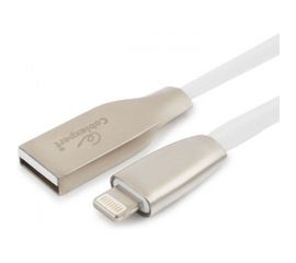 Кабель для Apple Cablexpert серия Gold, AM/Lightning, длина 1м, белый, блистер CC-G-APUSB01W-1M 