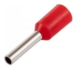 Наконечник-гильза Duwi Е1008, 1мм2, с изолированным фланцем, 25 шт./уп. 26675 4 