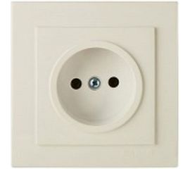Розетка duwi с/п б/з 1-местная серия Palazzo, слоновая кость 26483 5 