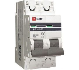 Автоматический двухполюсный выключатель EKF 32А С ВА47-63 4.5кА PROxima mcb4763-2-32C-pro 6599404 
