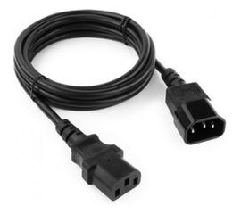 Кабель питания Cablexpert системный блок-монитор, C13-C14, 1.8м, 6А, черный, с заземлением PC-189 
