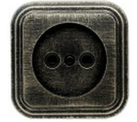 Розетка duwi о/п б/з 1-местная серия Palazzo Vintage, бронза патина 26419 4 