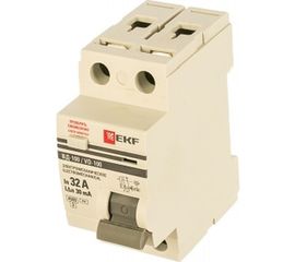 Выключатель дифференциального тока УЗО EKF 2п 32А 30мА АС PROxima elcb-2-32-30-em-pro 1564109 